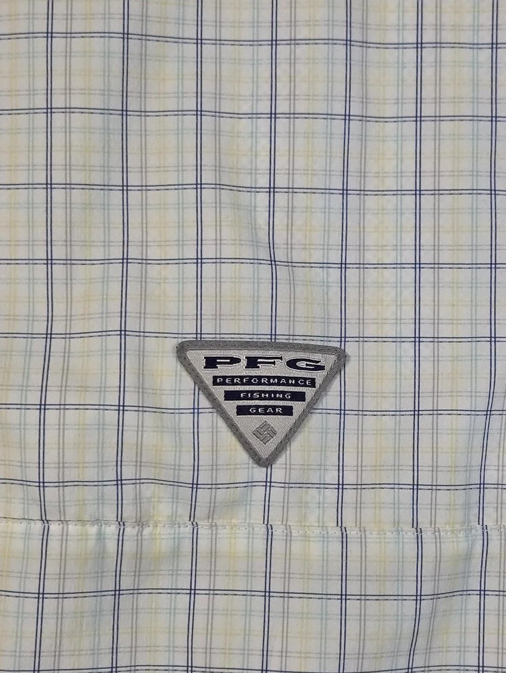 Columbia PFG Super Tamiami Shirt Mens XXL Long Sleeve Plaid Fishing Vent Yellow